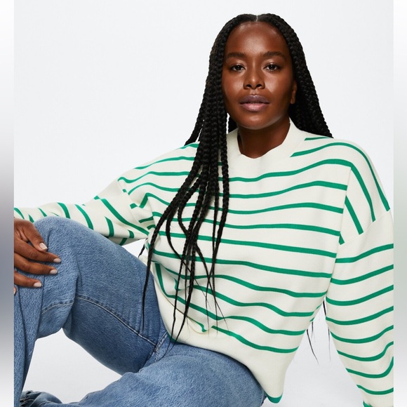 Mango Oversized Striped Sweater - Picture 4 of 11